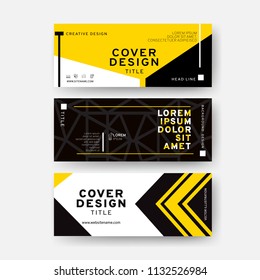 Set of Colorful web banner template. Creative abstract design. Vector EPS10