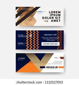 Set of Colorful web banner template. Creative abstract design. Vector EPS10