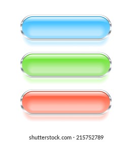 Set of colorful web buttons