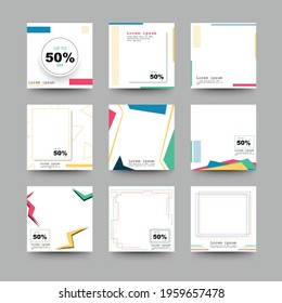 Set of colorfull template design. Vector EPS 10.