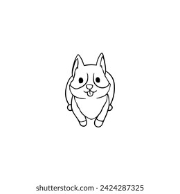 set of coloring books cute dogs set