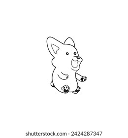 set of coloring books cute dogs set