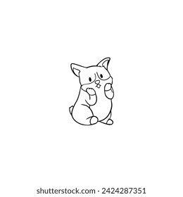 set of coloring books cute dogs set