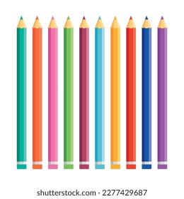 A Set Of Coloring Pencils