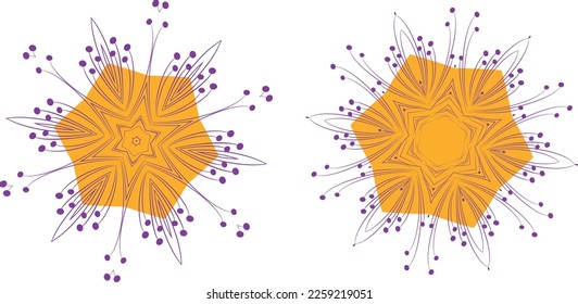 Un conjunto de colores de estrellas. Archivo vector para diseños.