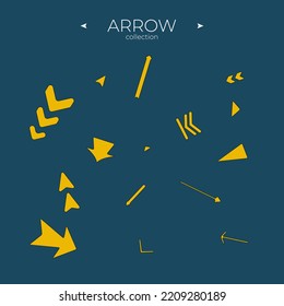 Set of colour arrows. Arrows vector collection. Arrow logo concept. Symbol set. Vector illustration