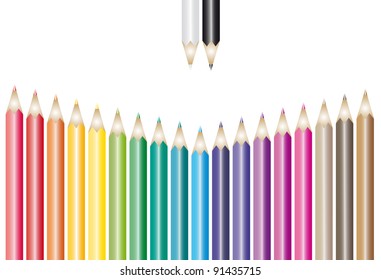 Set of colour pencils