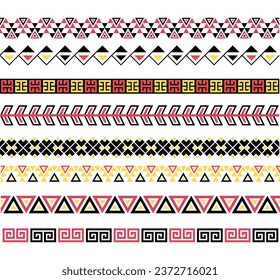set coloured separating ornaments collection