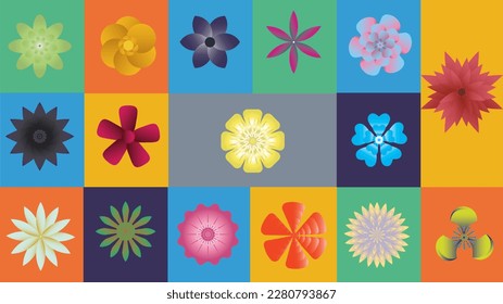 Flores coloridas que dan sensación de primavera y verano.