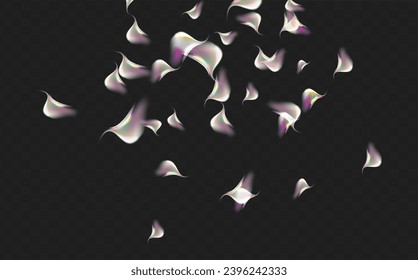 A set of colourful vector lens, crystal rainbow  light  and  flare transparent effects.Overlay for backgrounds.Triangular prism concept.