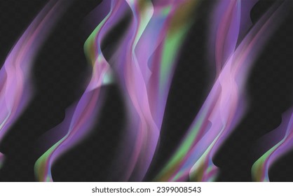 A set of colourful vector lens, crystal rainbow  light  and  flare transparent effects.Overlay for backgrounds.Triangular prism concept.