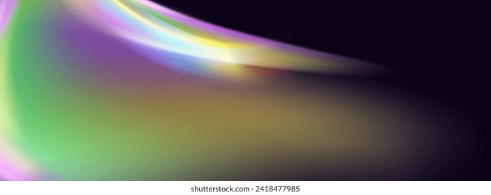 A set of colourful vector lens, crystal rainbow  light  and  flare transparent effects.Overlay for backgrounds.Triangular prism concept.