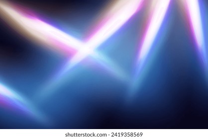 A set of colourful vector lens, crystal rainbow  light  and  flare transparent effects.Overlay for backgrounds.Triangular prism concept.
