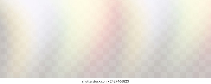 A set of colourful vector lens, crystal rainbow  light  and  flare transparent effects.Overlay for backgrounds.Triangular prism concept.