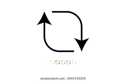 Set of colourful vectors arrows icons, Arrow icon, Arrow vector collection, Arrow cursor, Modern simple arrows, Vector illustration, Arrow vectors
