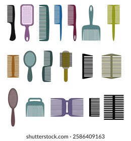 set of comb collections with different shapes