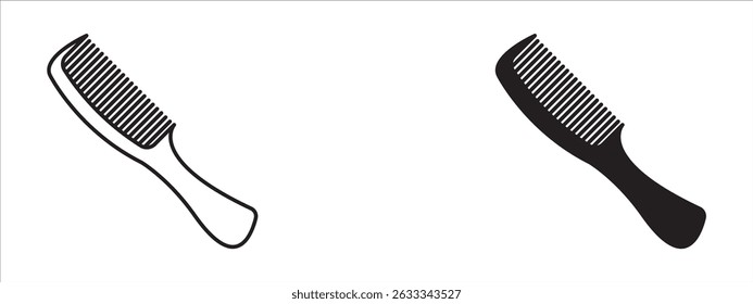 Definir ícone de pente vetor eps modelo de design moderno logotipo sinalização clip art