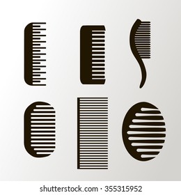 The set of combs black and white