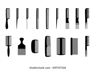 Set of combs, vector illustration