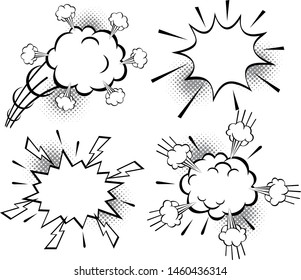 Set Comic Clouds Themes Hand Drawn Stock Vector (Royalty Free) 776914294