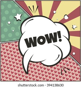 Set of comic bubbles and elements in pop art,with halftone shadows.Vector illustration