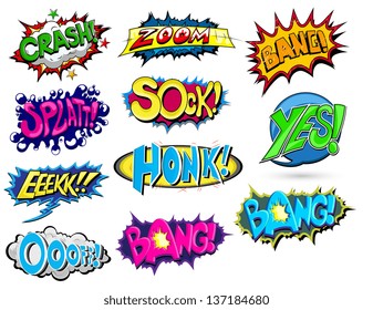 Set of Comic Expression Vector