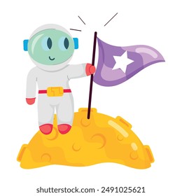 Conjunto de Pegatinas de Emoji de Luna de Estilo Cómico

