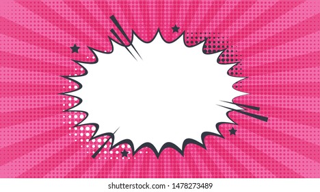 Set of comic text, pop art style or Comic speech bubbles set with different emotions. Vector bright dynamic cartoon illustrations.