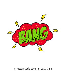 Set of Comic Text, Pop Art style.Cartoon sound effect.