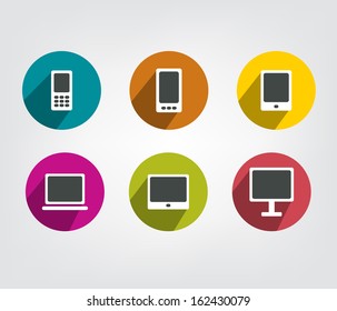 Set of communicatin icons.