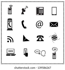 set of Communication icons