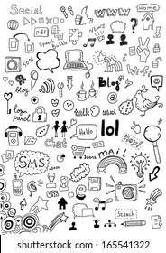 Set of communication icons