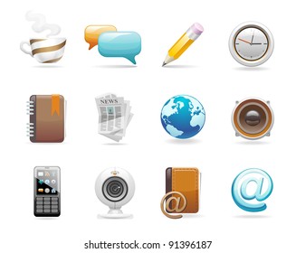 A set of communication icons