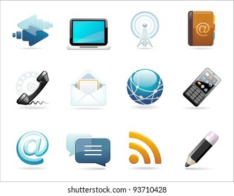 a set of communication icons