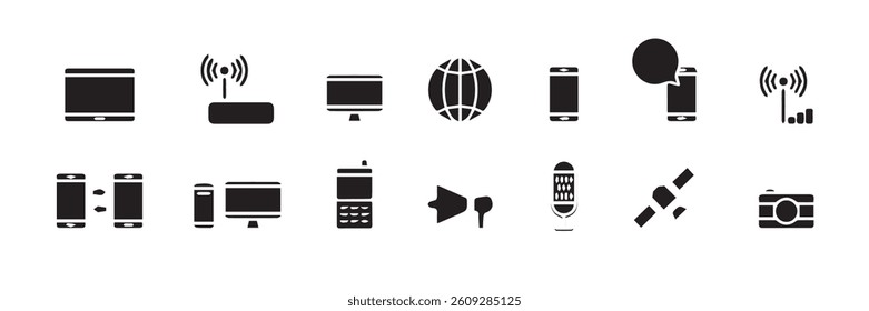 Set of Communication icons vector illustration