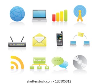 Set Of Communication Icons For Your Application Or Website