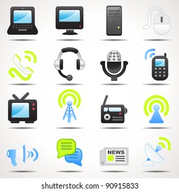 Set of communication icons-Set