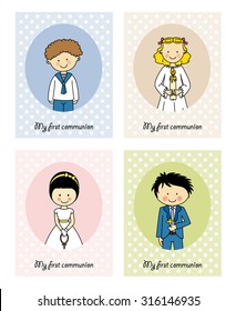 set of communion cards