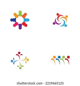 set of Community logo  icon design template