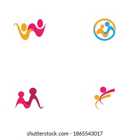 Set Community, network and social icon design template