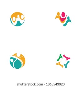 Establecer plantilla de diseño de iconos comunitarios, de red y sociales