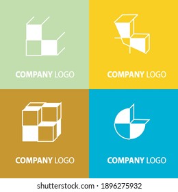 Set of company logo design