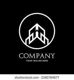 Set of company logo design ideas vector