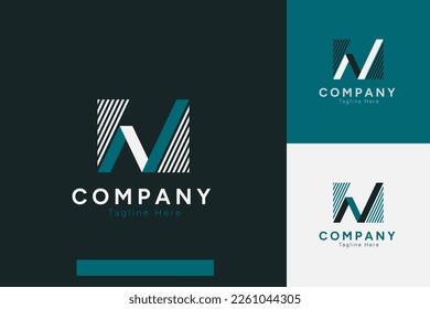 Conjunto de plantillas de diseño vectorial del logotipo de la empresa con estilos de color diferentes