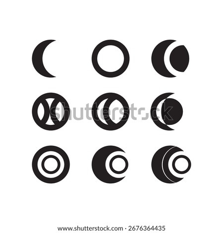Set of company mini logo design