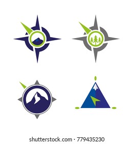 A set of compass icons