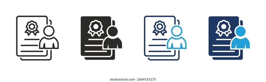 Set of Compliance icon collection in Multiple Style. Icon suitable for web and mobile application