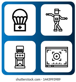 Set of composition icons such as Airdrop, Shuffle, Coffee grinder, Viewfinder , composition