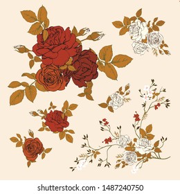 Fundo Floral Vintage Stock Vectors Images Vector Art Shutterstock