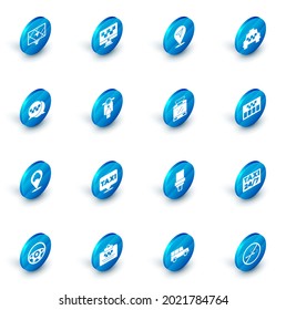 Set Computer call taxi service, Location, Taxi car, telephone, with, Scooter, Taximeter and Tram and railway icon. Vector